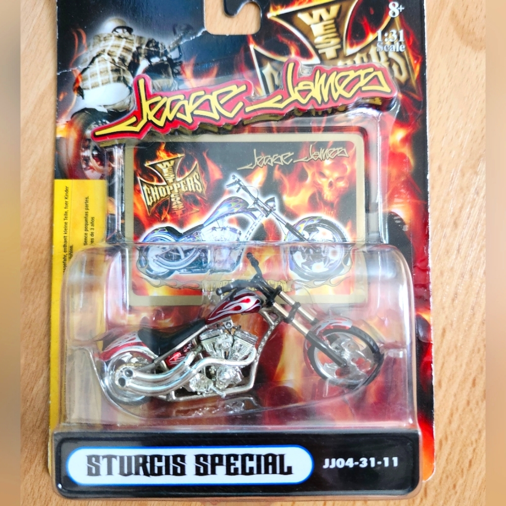 2004 Red Jesse James Sturgis Special Motorcycle West Coast Chopper New In Box